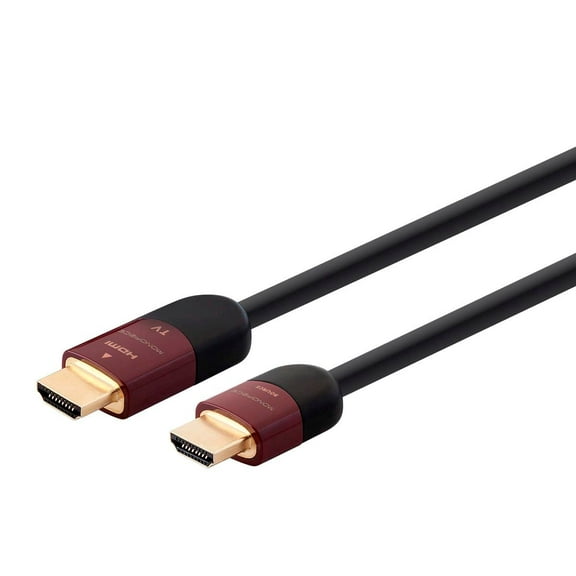 Monoprice HDMI Cable - 30 Feet - Black | High Speed, Active Chipset, 4K@60Hz, HDR, 18Gbps, 24AWG, YUV, 4:4:4, CL2 - Cabernet Ultra Series