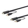 thumbnail image 1 of Monoprice HDMI USB Combo Cable - 10 Feet - Black | 4K@60Hz, High Dynamic Range (HDR) For KVM Switches - Switch Series, 1 of 6