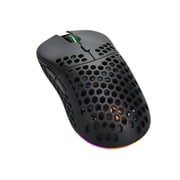 Monoprice Hyper-K Wireless Ultralight Gaming Mouse , PixArt Optical Sensor and Offers 6 Programmable DPI Settings Ranging from 800 to 16,000 DPI - Dark Matter