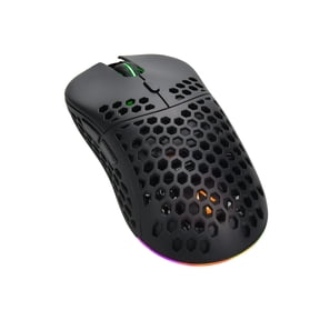 Monoprice Hyper-K Wireless Ultralight Gaming Mouse , PixArt Optical Sensor and Offers 6 Programmable DPI Settings Ranging from 800 to 16,000 DPI - Dark Matter
