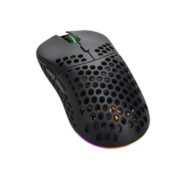 Monoprice Hyper-K Wireless Ultralight Gaming Mouse , PixArt Optical Sensor and Offers 6 Programmable DPI Settings Ranging from 800 to 16,000 DPI - Dark Matter