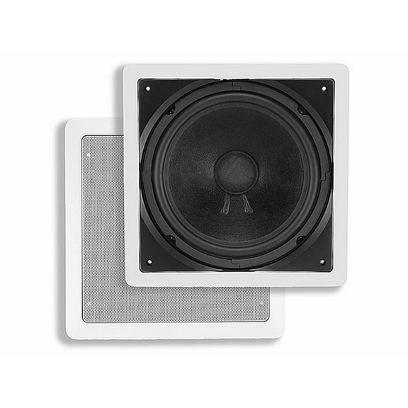 Monoprice In-Wall Passive Subwoofer - 10 Inch (Single) 200 Watts Maximum - Aria Series