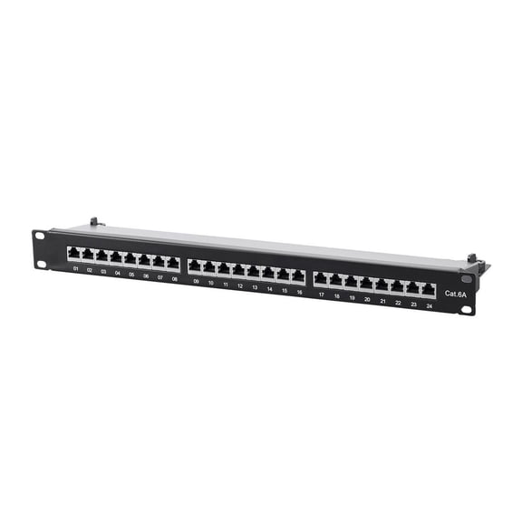 Monoprice 39752 HIGH-DENSITY PANEL, PACKS 24 RJ45 PORTS INTO 1U 19 PANEL