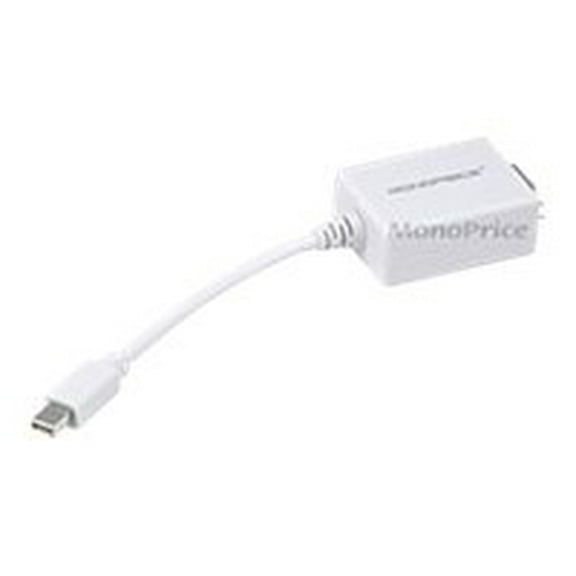 Monoprice MDP-M-VGA-F Mini Display Port to VGA Adapter White