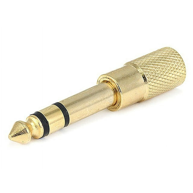 Monoprice Metal 1/4in (6.35mm) TRS Stereo Plug to 3.5mm TRS Stereo Jack ...