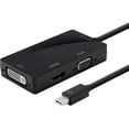 thumbnail image 1 of Monoprice Mini DisplayPort/VGA/DVI/HDMI Audio/Video Cable - 6" DVI/HDMI/Mini DisplayPort/VGA A/V Cable for Audio/Video Device - First End: 1 x Mini DisplayPort 1.2a Digital Audio/Video - Male - Sec..., 1 of 3