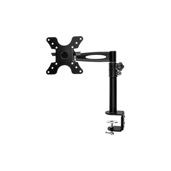 Monoprice 2-Way Adjustable Tilting Desk Mount Bracket - Black For 13-30 Inch Monitors