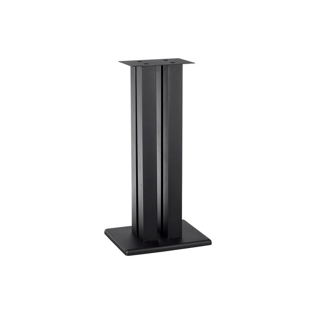 Monoprice Monolith 24 Inch Speaker Stand (Each) - Black | Supports 75 lbs, Adjustable Spikes, Compatible With Bose, Polk, Sony, Yamaha, Pioneer and others