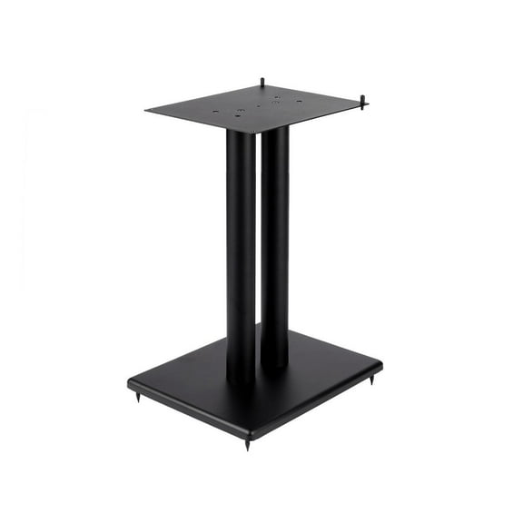 Monoprice Monolith 24in Steel Speaker Stand with Adjustable Top Plate (Each) Hold Speakers Weighing Up To 75 Pounds, ScratchResistant, Perfect For Center or Bookshelf Speakers