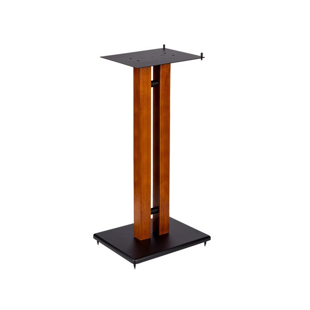 Monoprice Monolith 32in Cherry Wood Speaker Stand with Adjustable Top