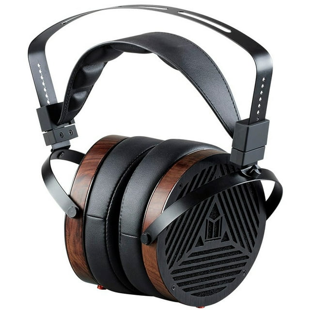 Monoprice Monolith M1060 Over Ear Planar Magnetic Headphones - Black/Wood With 106mm Driver, Open Back Design, Comfort Ear Pads For Studio/Professional