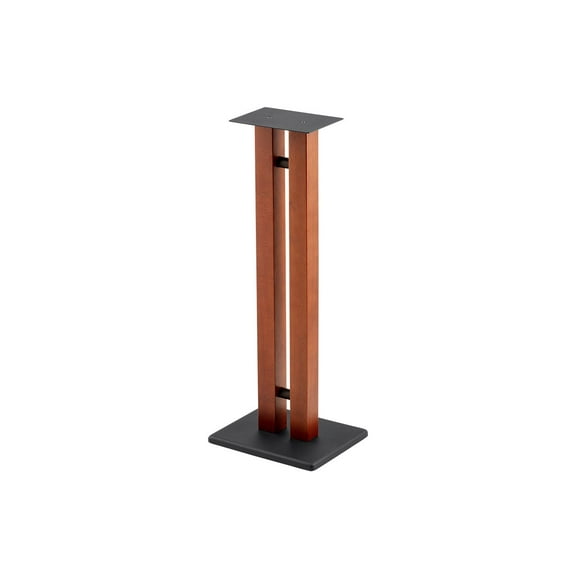 Monoprice Monolith Speaker Stands - 32 Inch, Cherry (Each), 50lbs Capacity, Adjustable Spikes, Sturdy Construction, Ideal For Home Theater Speakers