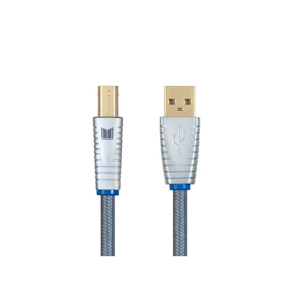 Monoprice Monolith USB Digital Audio Cable - USB A to USB B - 1 Meter, 22AWG, Oxygen-Free Copper, Gold-Plated Connectors