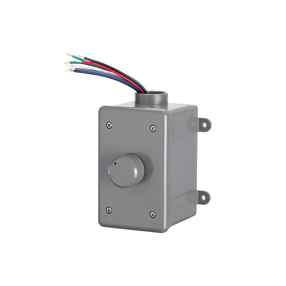 Monoprice OVC100 Rotary 100-Watt Outdoor Volume Control With Auto Impedance Matching and Weather Resistant Enclosure, For Outdoor Applications