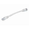 thumbnail image 1 of Monoprice FLEXboot Series - Network cable - RJ-45 (M) to RJ-45 (M) - 15.2 cm - UTP - CAT 5e - molded, snagless, stranded - white, 1 of 4