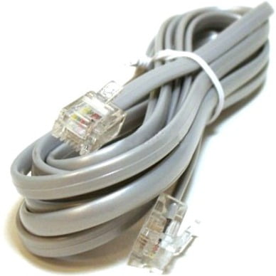 Monoprice Phone Cable, RJ11 (6P4C), Reverse for Voice - 7ft