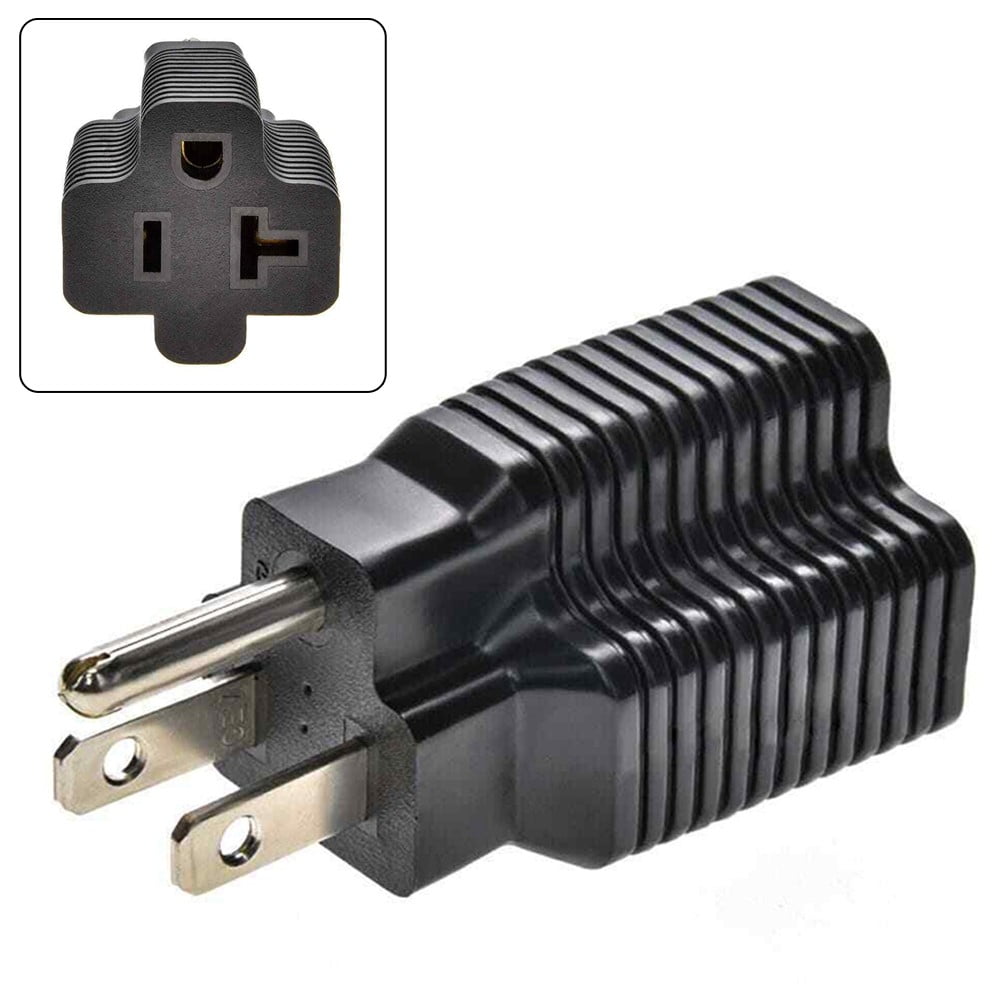 Monoprice Power Adapter NEMA 5-15P to NEMA 5-20R Power Plug Adapter 15A ...