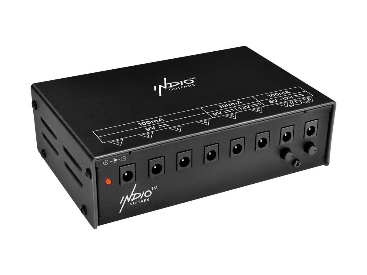 Monoprice Power Block Fully Isolated 8‑output Guitar Pedal Power Supply for Up to 8 Guitar and