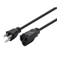 thumbnail image 1 of Monoprice Power Extension Cord Cable - 20 Feet - Black | NEMA 5-15P to NEMA 5-15R, 16AWG, 13A/1625W, 3-Prong, 1 of 6