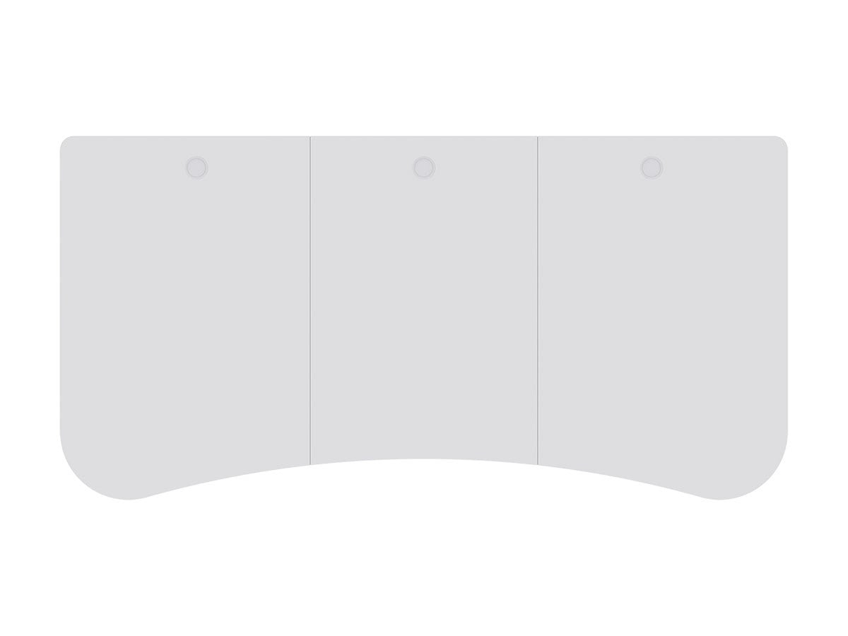 White 63" Pre-Drilled Sit-Stand Desk Table Top