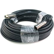 Monoprice Premier Series 100' 16AWG XLR Male to Female Audio Cable Black 104758