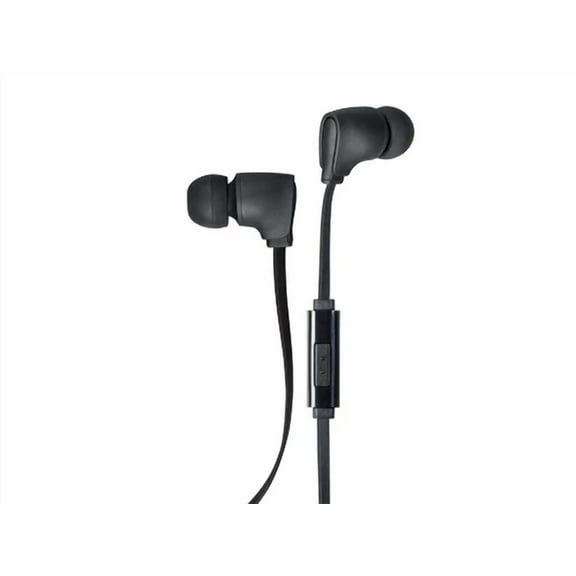 Monoprice Premium 35Mm Wired Earbuds Headphones - Black With In Line Microphone