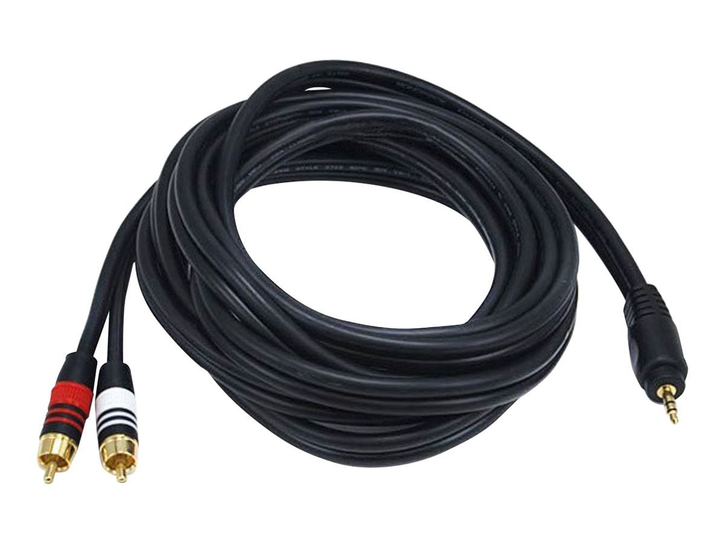 Monoprice Premium 5599 10' RCA Audio/Video Cable Black 105599 - image 1 of 4