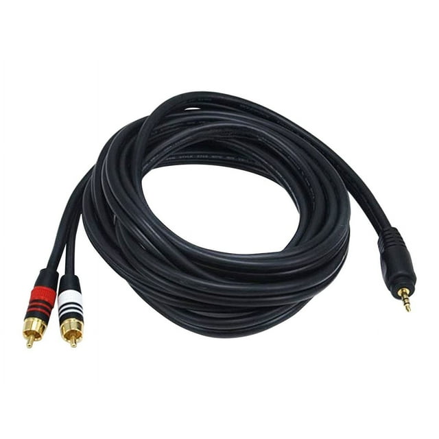 Monoprice Premium 5599 10' RCA Audio/Video Cable Black 105599