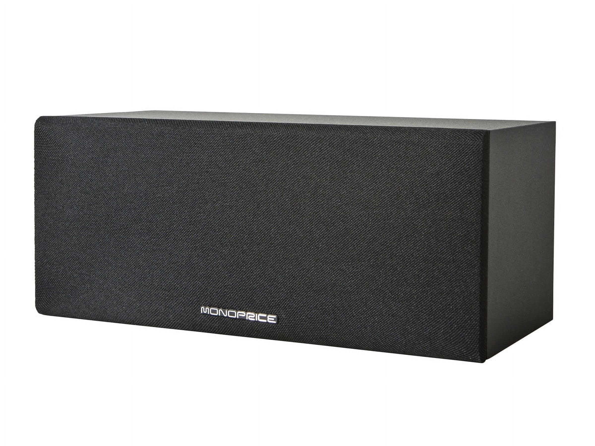 Monoprice Premium Home Theater Center Channel Speaker, Black