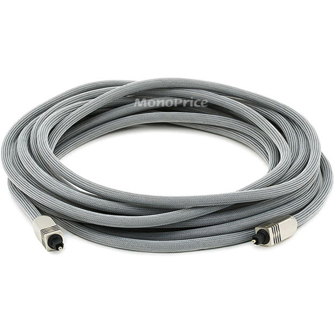 Monoprice Premium S/PDIF (Toslink) Digital Optical Audio Cable Silver
