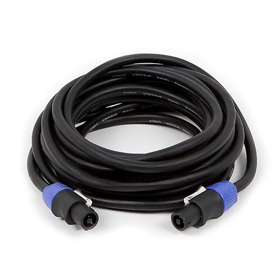 Monoprice Pro Audio Cable - 25 Feet - Black | 2-conductor NL4 Female to NL4 Female Speaker Twist Connector Cable, 12AWG With Spring-Loaded Lock