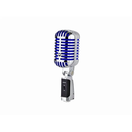 Monoprice Memphis Blue Classic Retro-Style Dynamic Microphone, Supercardioid Polar Pattern, For Podcasting, Streaming, and Live Performing - Stage Right Series