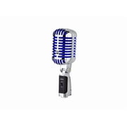 Monoprice Memphis Blue Classic Retro-Style Dynamic Microphone, Supercardioid Polar Pattern, For Podcasting, Streaming, and Live Performing - Stage Right Series