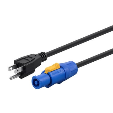 Monoprice Pro Power Cable - 1.5 Feet | 16 AWG NEMA 5-15P to powerCON Connector - Stage Right
