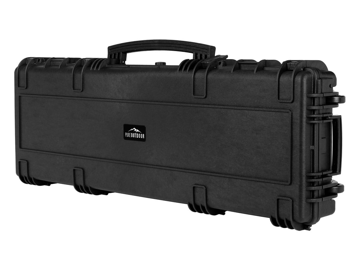 Black Polypropylene Weatherproof Hard Case for Camera Accessories and Musical Instruments