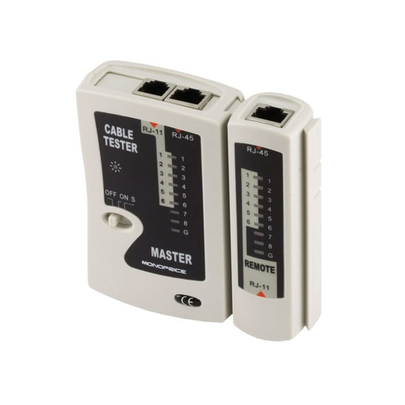 Monoprice RJ11 and RJ45 Modular Plug Tester