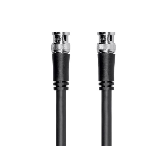 Monoprice SDI BNC Cable - 3 Feet - Black, 12Gbps, 16 AWG, Dual Copper, Aluminum Shielding, For Transmitting UHD-SDI Video Signals - Viper Series