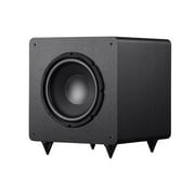 Monoprice SW-10 150 Watt RMS 300 Watt Peak Powered Subwoofer 10in, Ported Design, Variable Phase Control, Variable Low Pass Filter, For Home Theater