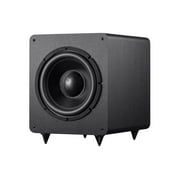 Monoprice SW-12 400 Watt RMS 600 Watt Peak Powered Subwoofer - 12in, Ported Design, Variable Phase Control, Variable Low Pass Filter, For Home Theater
