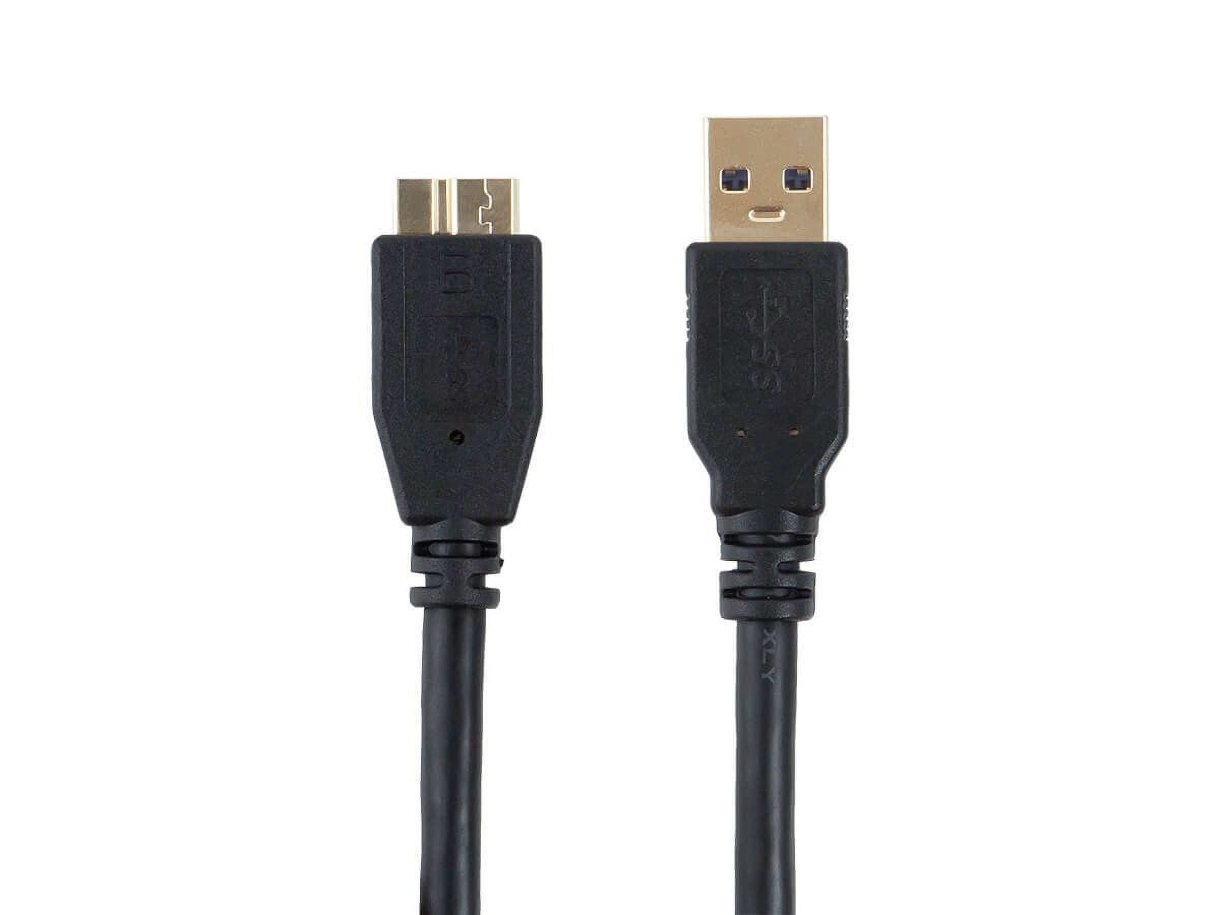 MONOPRICE Cable USB 2.0, Negro, 1.5 Pies, USB A Macho A 5 Pin B Macho Micro - Cables USB - 5XFX9 - View #12