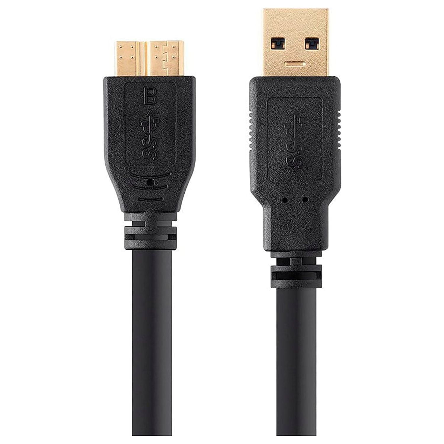 Basics USB-A to Mini USB 2.0 Fast Charging Cable, 480Mbps Transfer  Speed with Gold-Plated Plugs, 3 Foot, Black