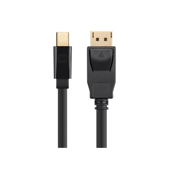 Monoprice Mini DisplayPort 1.2 to DisplayPort 1.2 Cable - 6 Feet - Black | Supports up to 4K Resolution and 3D Video - Select Series