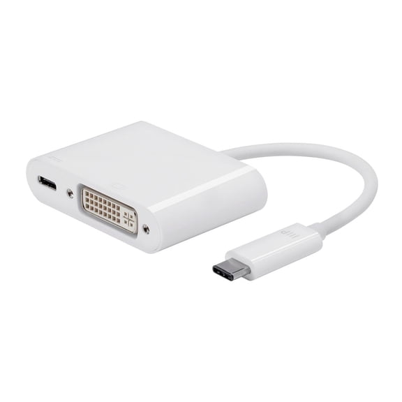 Monoprice Select Series USB-C to DVI & USB-C (F) Dual Port Adapter 115243