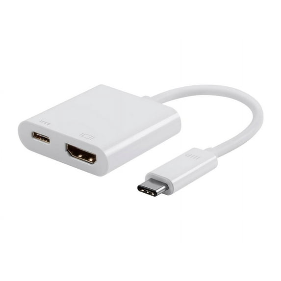 Monoprice Select Series USB-C to HDMI & USB-C (F) Dual Port Adapter 115244