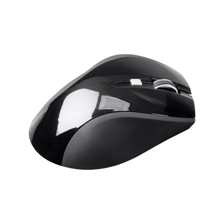 Monoprice Select Wireless Ergonomic Mouse - Black - Ideal For Work, Home, Office, Computers - Workstream Collection