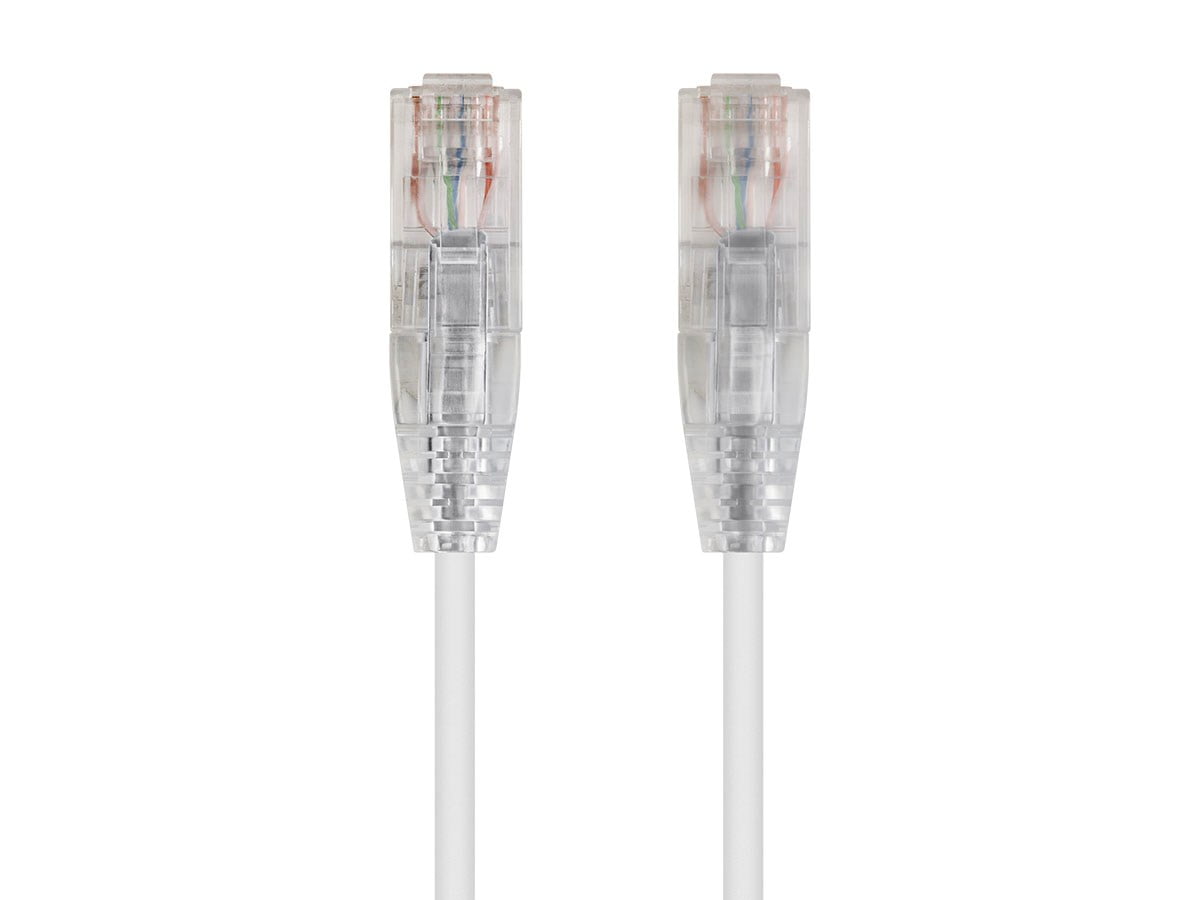 Monoprice SlimRun Cat6 28AWG UTP Ethernet Network Cable 1ft Blue