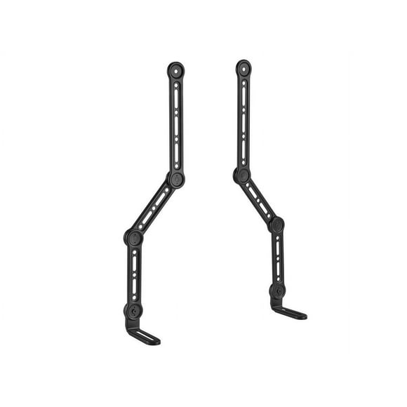 Monoprice Soundbar TV Mounting Brackets, Adjustable Arms for max 90in TV with LShaped Brackets, Fits Most Soundbars Up to 33lbs., Easy Installation