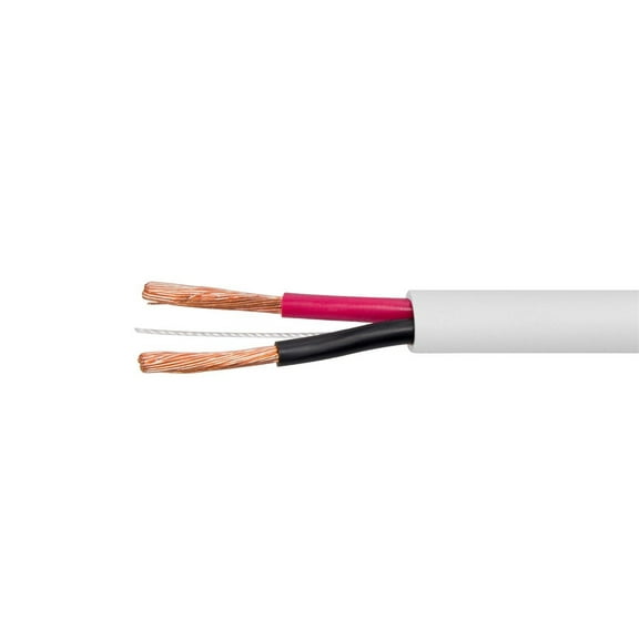 Monoprice Speaker Wire, CL2 Rated, 2-Conductor, 12AWG, 100ft, White