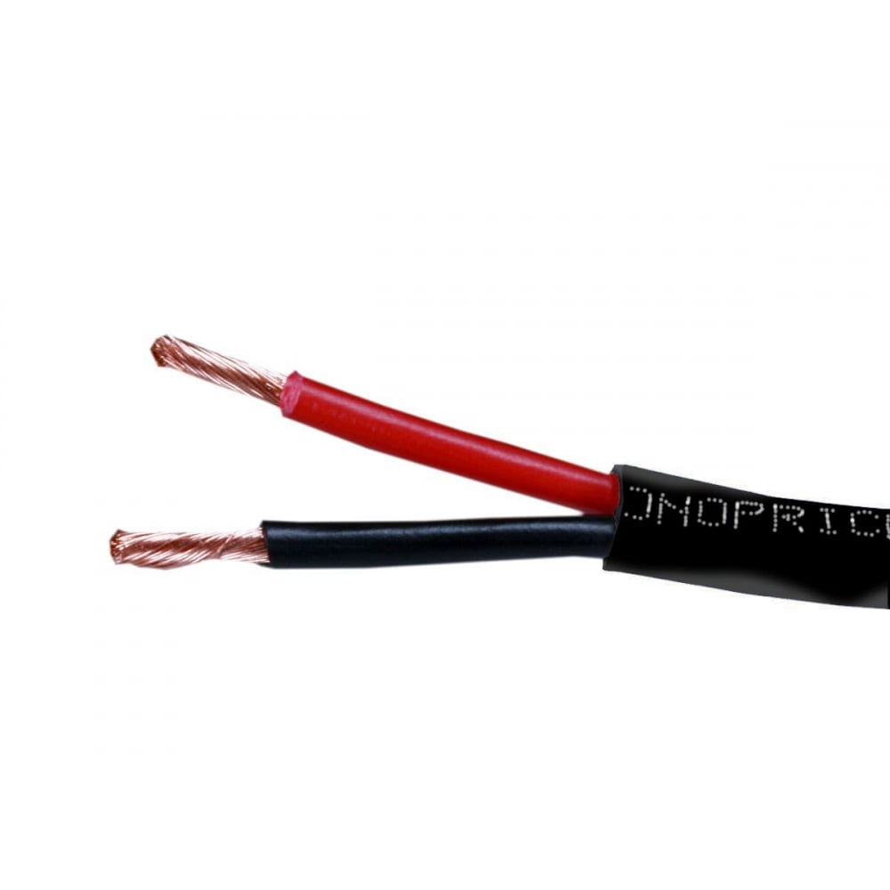 Monoprice Speaker Wire, CL2 Rated, 2-Conductor, 14AWG, 50ft, Black