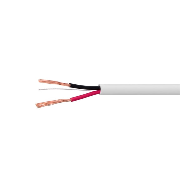 Monoprice Speaker Wire, CL2 Rated, 2-Conductor, 18AWG, 250ft, White